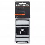 Head Striped Wristband 5'' Black / White - 2 szt.